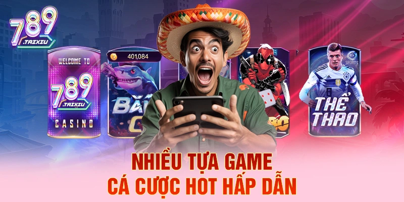 Đa dạng các tựa game cá cược tại okking